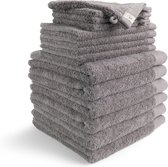 Walra Badset Remade Cotton Blend - 14-delige set, 6 baddoeken 50x100, 4 gastendoekjes 30x50, 4 washandjes 16x21, Taupe