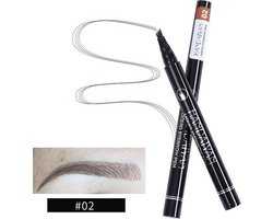 Handaiyan Microblading Eyebrow Tattoo Pen | Waterproof Tattoo Wenkbrauw Pen | Wenkbrauwpen | Kleur 1: Licht Bruin