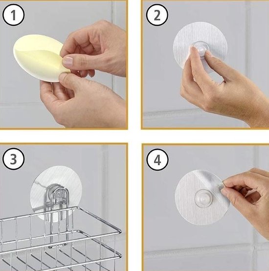 Wenko Support Wenko Cheveux Osimo 14 X 11 X 12 Cm Acier Argent