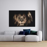 Canvas Schilderij African Lion | 100 x 60 cm | PosterGuru