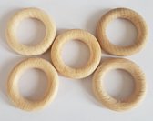HOUTEN RINGEN NATUREL BUITENMAAT 34MM - 5ST
