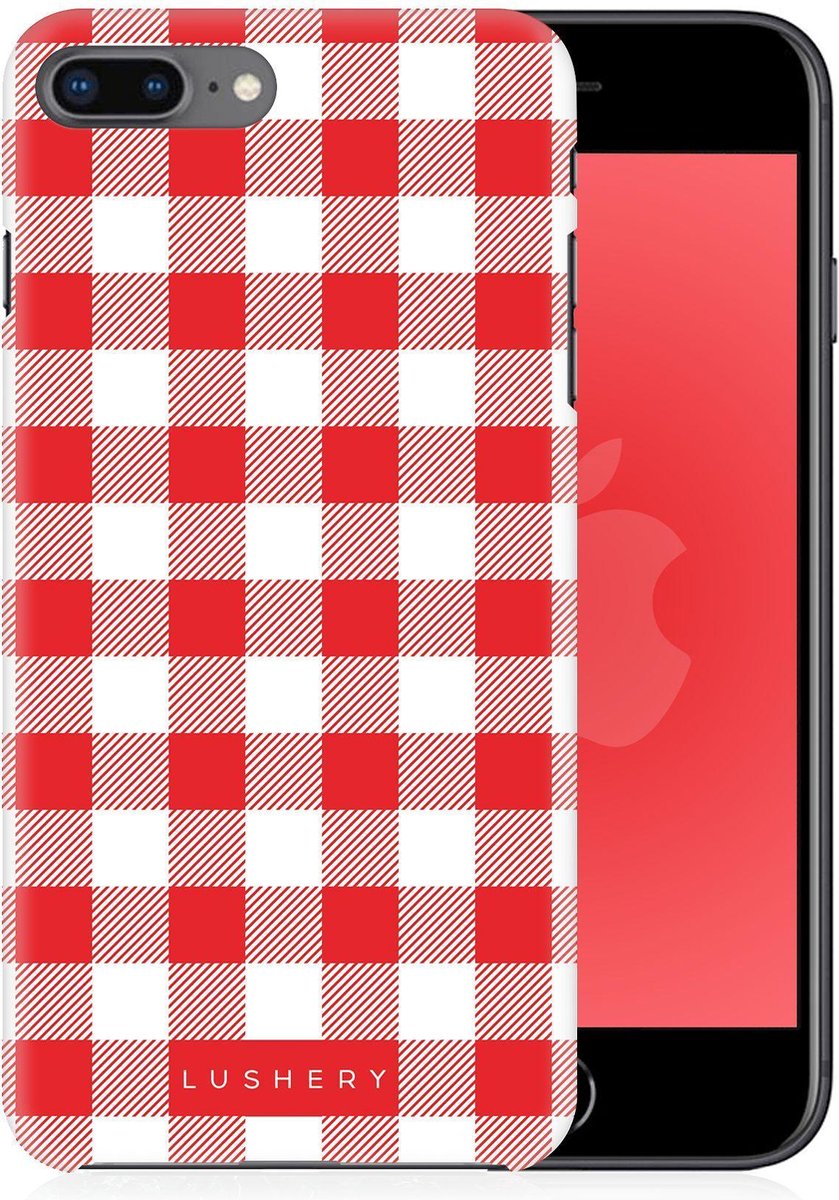 Lushery Hard Case voor iPhone 8 Plus - Giddy Gingham