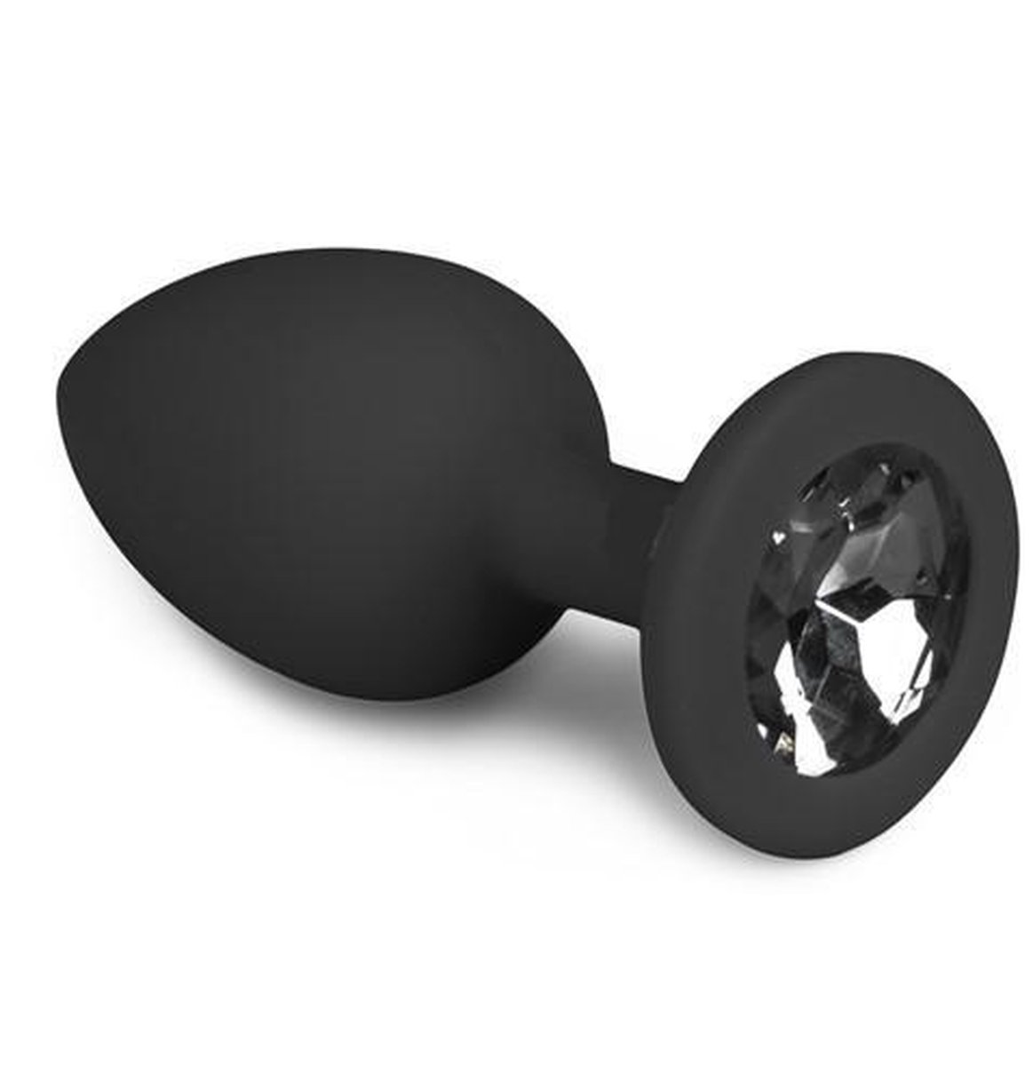 Goedkoopste Anaal plug - Siliconen - Plug - Zwart - Zwarte Steen - Ø 3.2 cm - Small