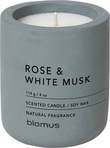 FRAGA geurkaars Rose&White Musk (114 gram) - Set/4 stuks