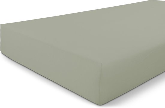 Byrklund Jersey Hoeslaken - Hoeslaken 180x220 - 100% Katoen - Grijsgroen