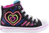 Skechers De Skechers Twi-Lites 2.0  Sneakers - Maat 32 - Meisjes - zwart,wit,roze,blauw