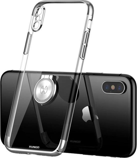 iPhone XS Max Transparant Hoesje met Ring en Magneet - Anti Shock TPU Hoes  | bol.com