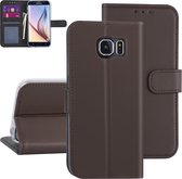 Samsung hoesje voor Galaxy S6 - Bruin - Book Case - Kaarthouder (G920F)