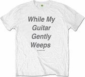 The Beatles Heren Tshirt -L- My Guitar Gently Weeps Wit