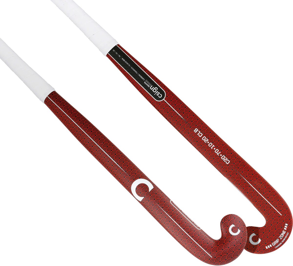 Csign Sports Hockeystick Senior: 70% Carbon / 10% twaron / 20% fiberglass - Low Bow 24mm