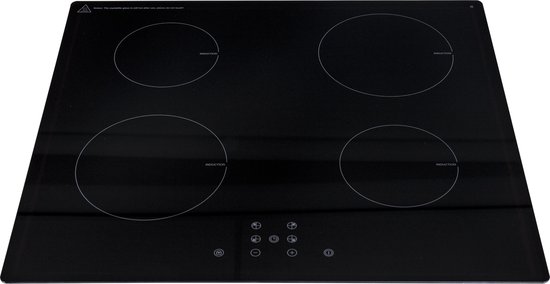 Exquisit EKI600-2 - 5 Jaar garantie - Inductie Kookplaat Inbouw - 4 Kookzones - Met Booster - Zwart