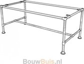 BouwBuis - Steigerbuis tafel onderstel (zonder tafelblad) 160 x 75 x 75 cm met industriële look