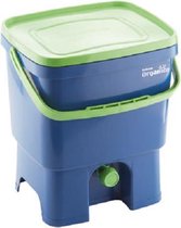 Skaza Bokashi Organico - Recycled - Compostemmer - Brain incl - Blauw-groen En Yourkitchen E-kookboek - Heerlijke Smulrecepten