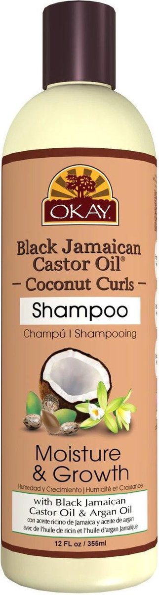 OKAY Black Jamaican Castor Oil Coconut Curls Shampoo 335 ml