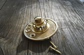 Loftdeur Deurbel Messing