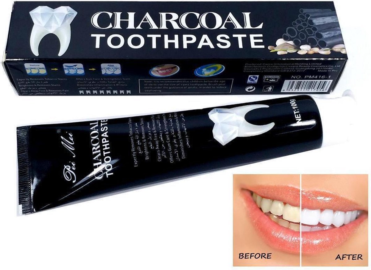 Charcoal Toothpaste voor direct zichtbaar resultaat