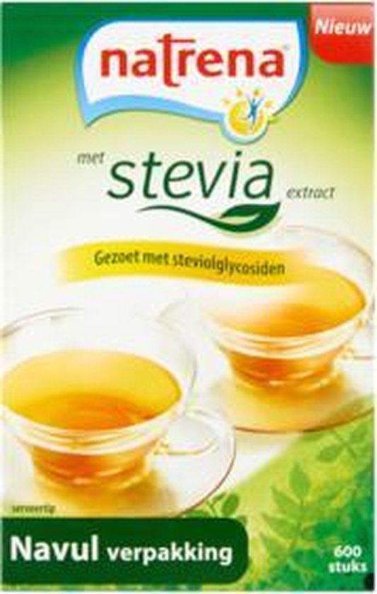 Natrena Stevia Extract Zoetjes Navulling 600 Stuks bol