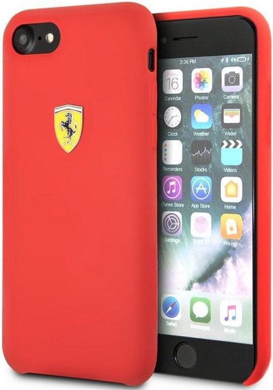 ui Dicteren protest Ferrari SF Silicone Hard Case - Apple iPhone 7/8/SE (2020) - Rood | bol.com