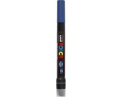 Brushverfstift posca pcf350 1-10mm donkerblauw