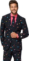 OppoSuits PAC-MAN - Mannen Zomer Kostuum - Zwart - Carnaval - Maat 58