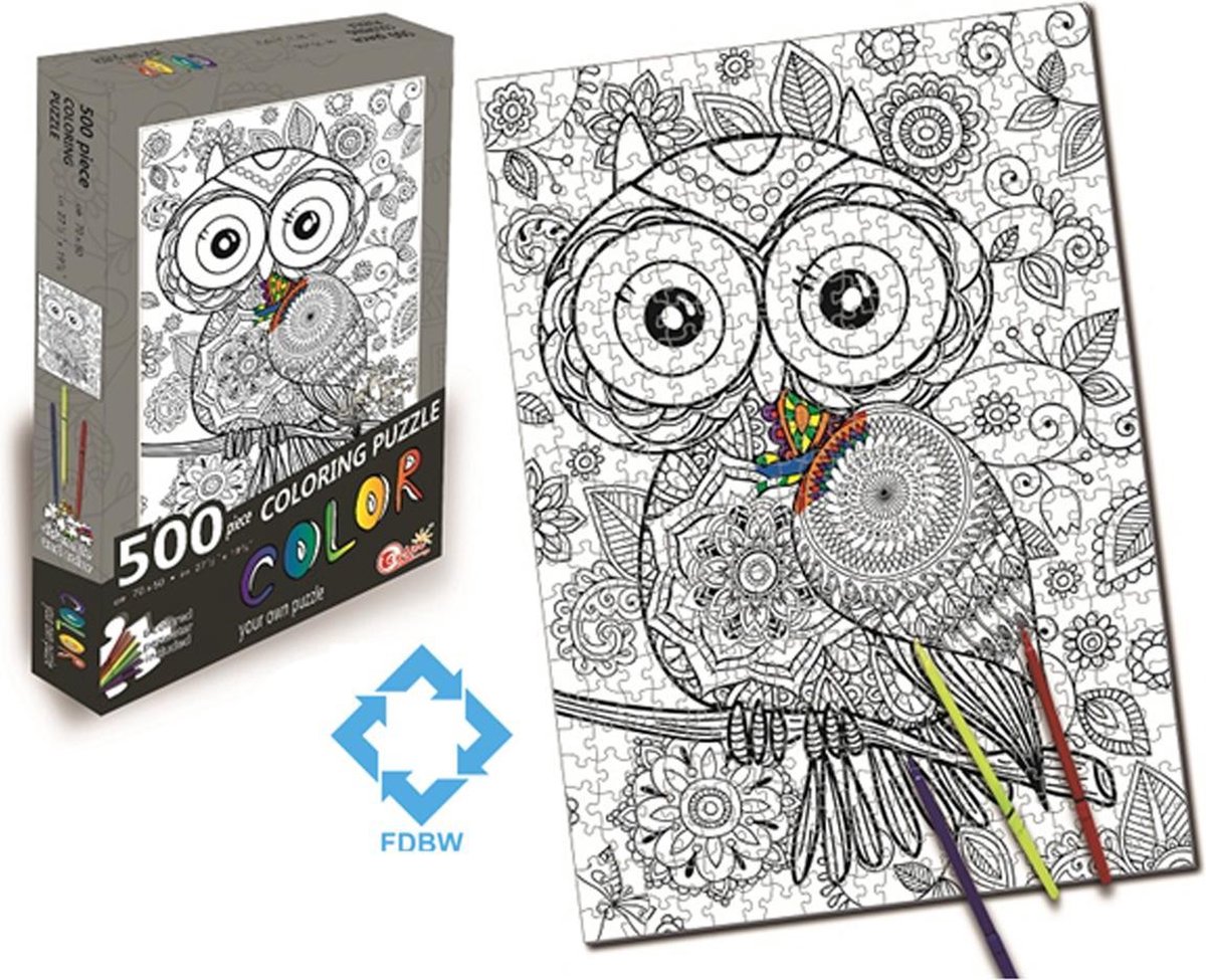 Puzzel 500 stukjes Volwassenen - Puzzel Kleuren Volwassenen en Kinderen -  Kleurpuzzels... | bol.com