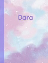Dara: Personalized Composition Notebook - College Ruled (Lined) Exercise Book for School Notes, Assignments, Homework, Essay
