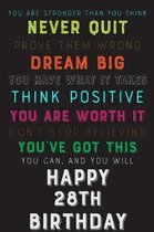 You Are Stronger Than You Think Never Quit Prove Them Wrong Dream Big You Have What It Takes Think Positive You Are Worth It Dont Stop Believing You'v