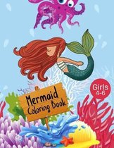 Mermaid Coloring Book Girls 4-6