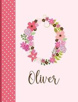 Oliver: Monogrammed Personalized Lined Journal with Inspirational Quotes