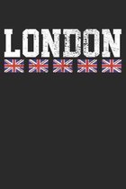 Notebook: London Gift Dot Grid 6x9 120 Pages