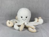 DW4Trading® Knuffel octopus wit 60 cm