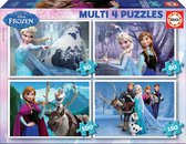 Frozen - 4 Puzzels samen 380 Stukjes