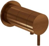 Waterevolution Qisani Flow thermostatische inbouwkraan Rond Copper / Koper