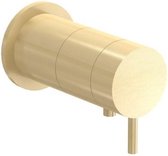 Waterevolution Qisani Flow thermostatische inbouwkraan Rond Gold / Goud