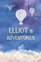 Elliot's Adventures: A Softcover Personalized Keepsake Journal for Baby, Cute Custom Diary, Unicorn Writing Notebook with Lined Pages
