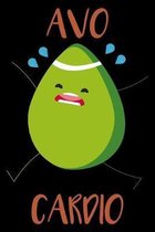 Avocardio: Notebook (Journal, Diary) for Avocado lovers - 120 lined pages to write in