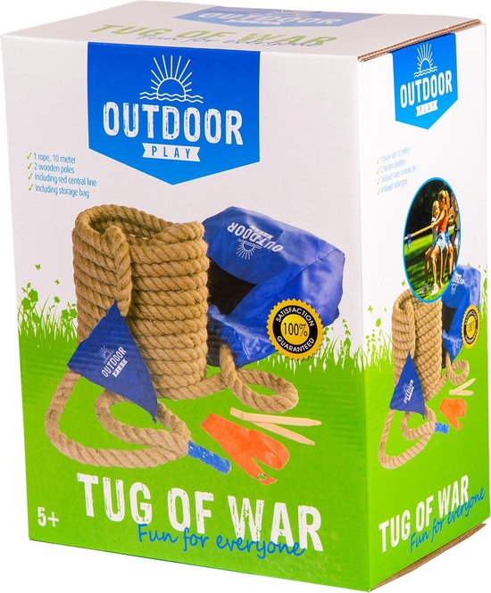 Jute touw, 5 m, 22 mm, natuurlijke vezels, barrière touw, gedraaid