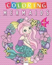 Coloring mermaids - 2 books in 1