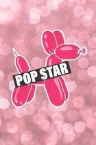 Pop Star: Shiny notebook for balloon twisters and aspiring singing stars