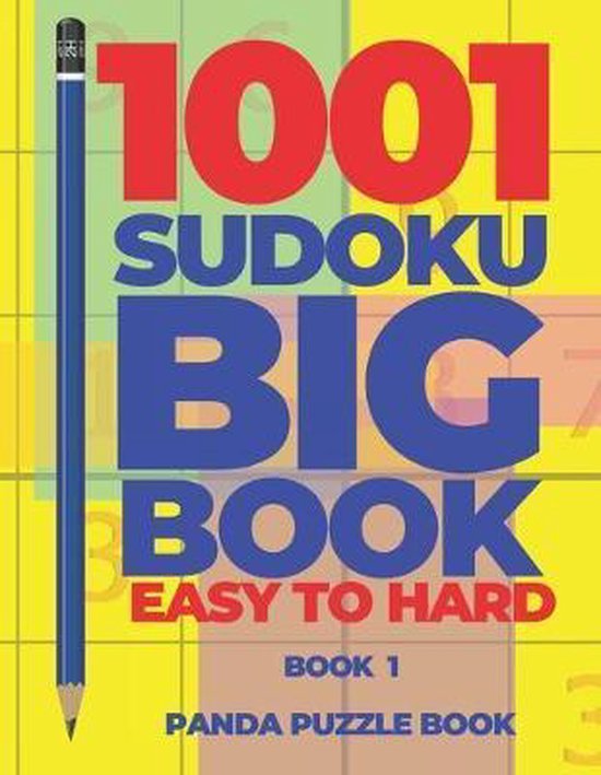 Book 1001 Sudoku Big Book Easy To Hard Book 1 Panda Puzzle Book 