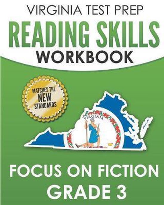 VIRGINIA TEST PREP Reading Skills Workbook Focus on Fiction  ... - cover