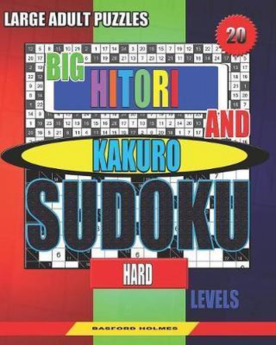 Sudoku and Large Size Puzzles- Large adult puzzles. Big Hito ... - cover