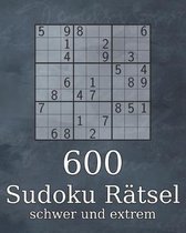 600 Sudoku Ratsel schwer und extrem