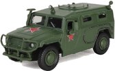 Russisch Leger Gaz 2330 Tiger Die Cast 1/72 - Leger - Army - Modelauto - Schaalmodel - Leger model