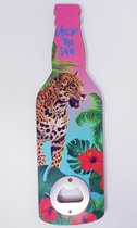 FLESSEN OPENER - BIER OPENER - CHASE THE SUN - LEOPARD - 14 CM