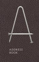 A Address Book: Nails And Faux Leather Motif Monogram Letter A Password And Address Keeper