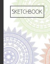 Colorful Mandala pattern Sketchbook: 200 Page Sketchbook