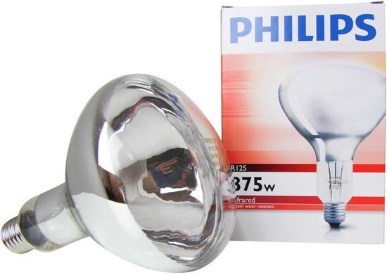 PHILIPS | IR-lamp R-bollamp/reflectorlamp | Grote fitting E27 | 375W | bol .com