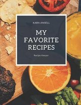 My Favorite Recipes: Recipe Keeper Blank Journal To Write In Favorite Recipes