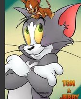 Notebook: Cartoon Tom and Jerry Soft Glossy Cover Graph Paper Pages Book 7.5 x 9.25 Inches 110 Pages